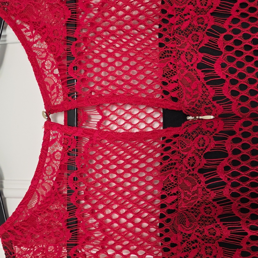 THALIA | $99 Eyelash Lace Pamplona Cocktail Dress - Picture 6 of 6